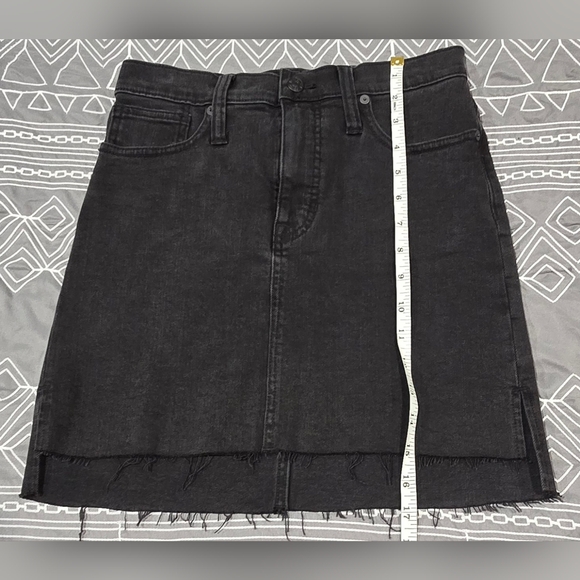 Madewell Black Mini Skirt Size 24 - Picture 2 of 6